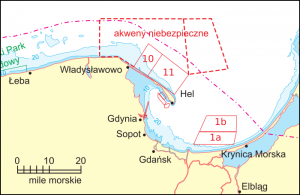 Akweny niebezpieczne w rejonie Półwyspu Helskiego